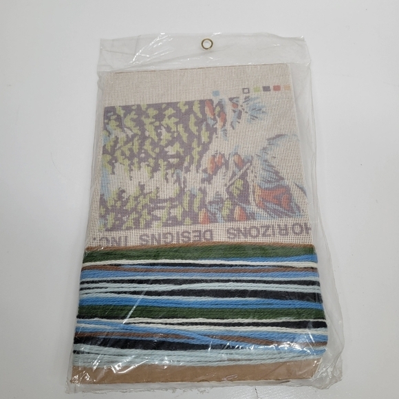 Vtg MONARCH HORIZONS The Waterfall Needlepoint Kit Persian Wool / NOS 1979‎ - Picture 6 of 9